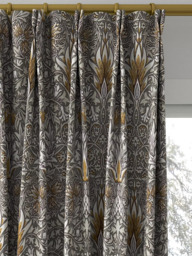 Morris & Co. Snakeshead Made to Measure Curtains or Roman Blind, Pewter/Gold - thumbnail 4