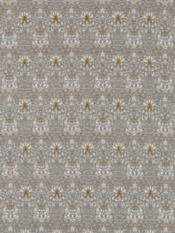 Morris & Co. Snakeshead Made to Measure Curtains or Roman Blind, Pewter/Gold - thumbnail 1