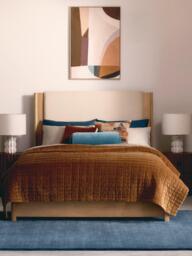 John Lewis Velvet Modern Luxe Quilt, Copper - thumbnail 2
