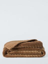 John Lewis Velvet Modern Luxe Quilt, Copper - thumbnail 5