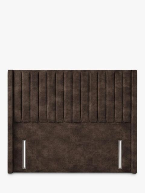John Lewis Belgravia Winged Full Depth Upholstered Headboard, Emperor