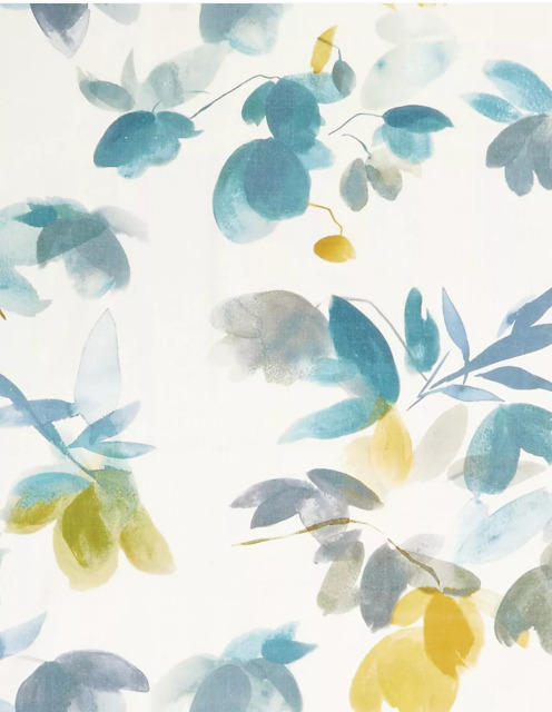 John Lewis Lenton Rose Print Made to Measure Curtains or Roman Blind, Citrine - image 1