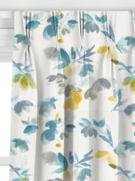 John Lewis Lenton Rose Print Made to Measure Curtains or Roman Blind, Citrine - thumbnail 6