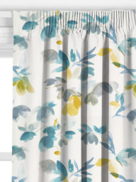 John Lewis Lenton Rose Print Made to Measure Curtains or Roman Blind, Citrine - thumbnail 2