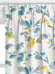 John Lewis Lenton Rose Print Made to Measure Curtains or Roman Blind, Citrine - thumbnail 4