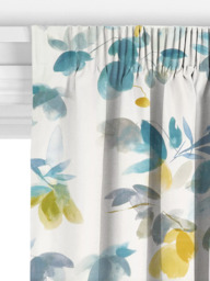 John Lewis Lenton Rose Print Made to Measure Curtains or Roman Blind, Citrine - thumbnail 3