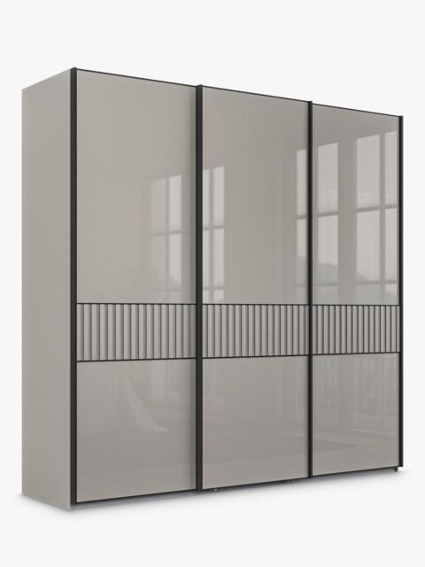 John Lewis Newlyn 2.25m Sliding Wardrobe with 3 Glass Doors - image 1