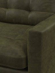 John Lewis Draper II LHF Chaise Leather Sofa, Dark Leg - thumbnail 6
