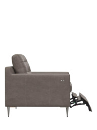 John Lewis Draper II Motion Leather Armchair, Metal Leg - thumbnail 3