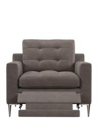 John Lewis Draper II Motion Leather Armchair, Metal Leg - thumbnail 5