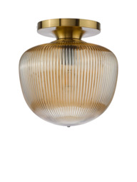 Där Abrielle Flush Mount Ceiling Light, Amber - thumbnail 3