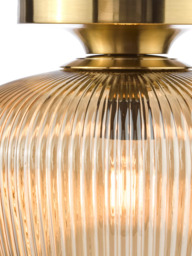 Där Abrielle Flush Mount Ceiling Light, Amber - thumbnail 4