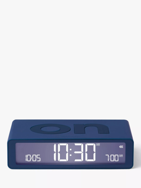 Lexon Flip Classic LCD Digital Alarm Clock