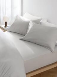 John Lewis Egyptian Cotton Percale Easy Care 400 Thread Count Deep Fitted Sheet - thumbnail 2