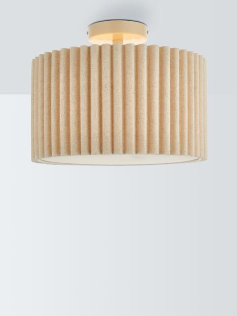 John Lewis Modern Scallop Semi Flush Ceiling Light, Marshmallow - image 1