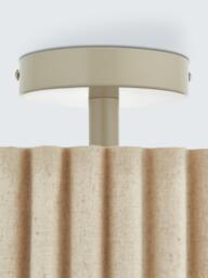 John Lewis Modern Scallop Semi Flush Ceiling Light, Marshmallow - thumbnail 5