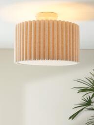 John Lewis Modern Scallop Semi Flush Ceiling Light, Marshmallow - thumbnail 2