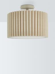 John Lewis Modern Scallop Semi Flush Ceiling Light, Marshmallow - thumbnail 3