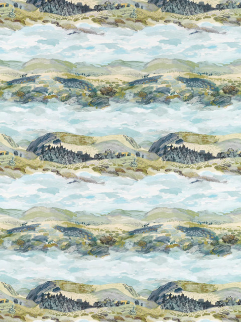 Sanderson Elysian Made to Measure Curtains or Roman Blind, Whitstable Blue - image 1