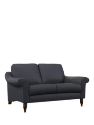 John Lewis Camber Small 2 Seater Leather Sofa, Dark Leg - thumbnail 1