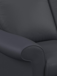 John Lewis Camber Small 2 Seater Leather Sofa, Dark Leg - thumbnail 6
