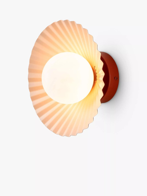 houseof Pleat Flush Wall & Ceiling Light, Burnt Orange/Pink - image 1