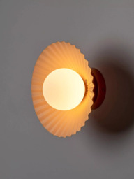 houseof Pleat Flush Wall & Ceiling Light, Burnt Orange/Pink - thumbnail 5