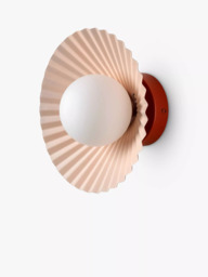houseof Pleat Flush Wall & Ceiling Light, Burnt Orange/Pink - thumbnail 2