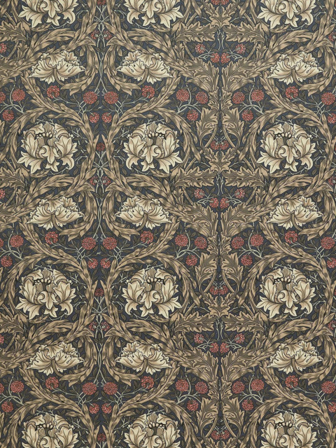 William Morris At Home Larkspur Woven Made to Measure Curtains or Roman Blind, Indigo - image 1