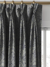 William Morris At Home Larkspur Woven Made to Measure Curtains or Roman Blind, Indigo - thumbnail 6