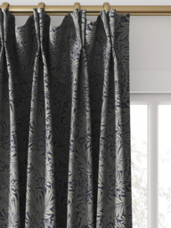 William Morris At Home Larkspur Woven Made to Measure Curtains or Roman Blind, Indigo - thumbnail 4