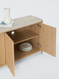 John Lewis Scoop 4 Door Sideboard, Oak