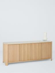 John Lewis Scoop 4 Door Sideboard, Oak - thumbnail 3