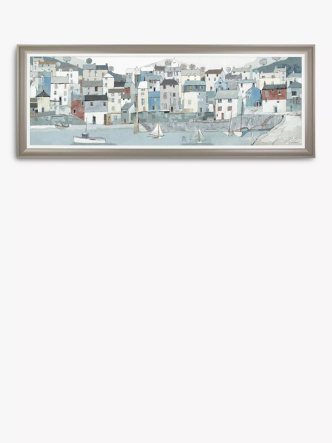 John Lewis Adelene Fletcher 'Shoreline' Framed Canvas, 52 x 138cm, Blue/Multi - image 1