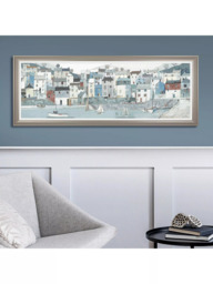 John Lewis Adelene Fletcher 'Shoreline' Framed Canvas, 52 x 138cm, Blue/Multi - thumbnail 2
