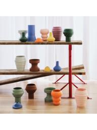 The Conran Shop Stacked Spheres Earthenware Vase, H18.5cm, Orange - thumbnail 5