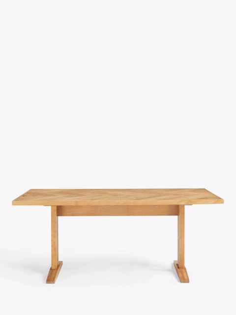 John Lewis Estate 6 Seater Fixed Dining Table, Natural
