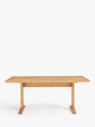 John Lewis Estate 6 Seater Fixed Dining Table, Natural - thumbnail 1