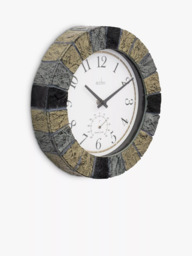 Acctim Bowfell Indoor/Outdoor Thermometer Analogue Wall Clock, 26cm, Slate - thumbnail 2