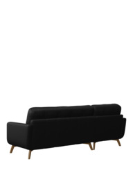 John Lewis Barbican LHF Chaise Leather Sofa, Light Leg - thumbnail 4