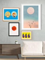 EAST END PRINTS Kubistika 'A Sunny Day' Framed Print - thumbnail 2