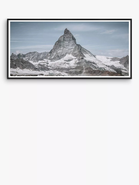 Brookpace Lascelles 'Matterhorn' Framed Print & Mount, 56 x 101.5cm, Blue/Grey - image 1
