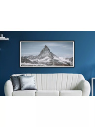 Brookpace Lascelles 'Matterhorn' Framed Print & Mount, 56 x 101.5cm, Blue/Grey - thumbnail 4