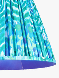 John Lewis + Matthew Williamson Peacock Tapered Lampshade, Blue - thumbnail 4
