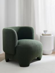 John Lewis Elephant Armchair, Green Boucle - thumbnail 2
