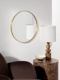 John Lewis Scandi Metal Round Wall Mirror - thumbnail 2