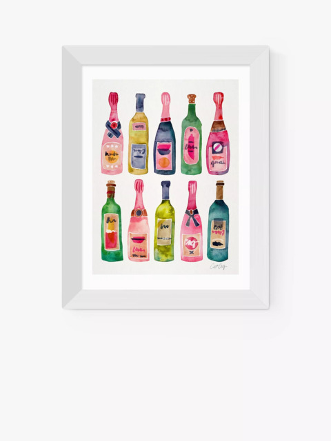 EAST END PRINTS Cat Coquillette 'Champagne' Framed Print