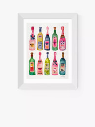 EAST END PRINTS Cat Coquillette 'Champagne' Framed Print