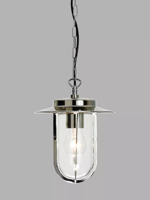 Astro Montparnasse Outdoor Pendant Porch Light, Polished Nickel - image 1