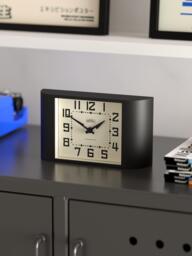 Newgate Clocks Mini Metro Analogue Mantel Clock, Black - thumbnail 4